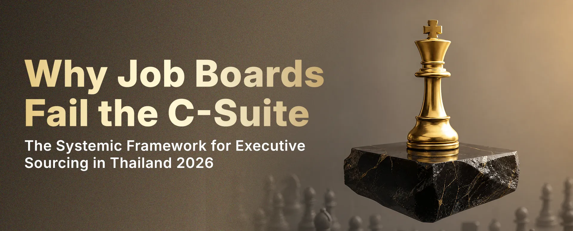 Executive sourcing Thailand framework for C-suite hiring